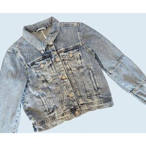 FREE PEOPLE Rumors Denim Jean Jacket Size Small